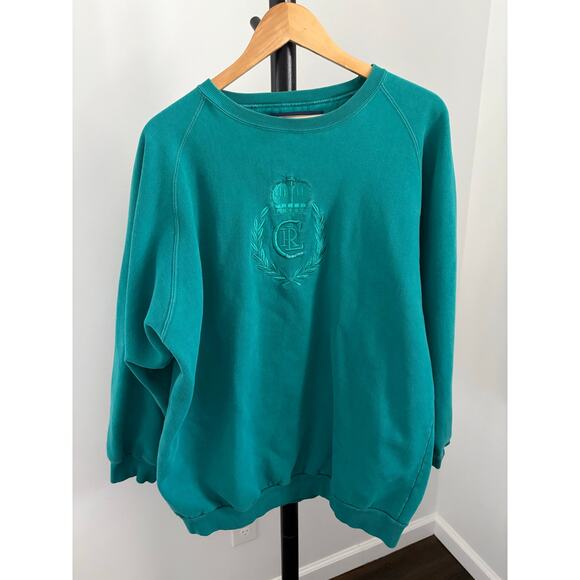 Vintage Ralph Lauren Pullover Sweatshirt Embroidered Crest - Picture 1 of 4